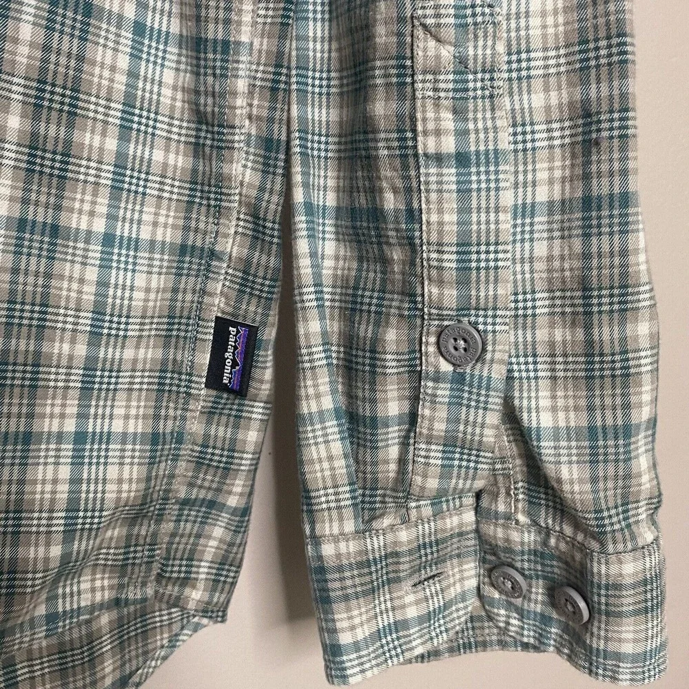 Patagonia‎ Fjord Flannel Long Sleeve Button Up Shirt Mens Size M